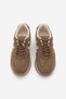Women's Suede Look Stripe Detailed Multi-Part Lace-Up Retro Casual Sneaker Sports Shoes Liyante Tobacco Brown Suede - 7