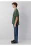 Seal Logo Embroidered Green T-Shirt Loose Fit / Loose Relaxed Fit067074-81570 - 4