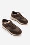 Women's Suede Detailed Lace-Up Thick Sole Casual Sneaker Sports Shoes Arvon Brown Suede - 6