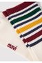 Stripe Detailed Ecru Socket Socks 1910953-33004 - 2