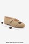 Women's Double Strap Troc Casual Ballerinas Bekosa Beige Suede - 8