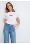 Red Miav Printed White T-Shirt Regular Fit / Normal Cut 1610622-86417 - 3
