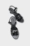 Jasmina Feta Wedge Heeled Cross-Strapped Ankle-Tied Stylish Women's Shoes - 2