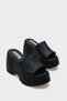 Lena Genuine Leather High Padded Heel Women's Slippers