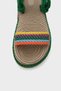 Papuci de damă Capone Wedge Heel String Multi Green - 3