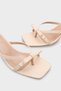 Rebekah Satin Mid-Heeled Blunt Toe Women's Shoes Slipper - 5