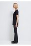 V-Neck Black Basic Viscous T-Shirt Loose Fit / Loose Relaxed Fit 166775 -900 - 4