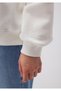 Bisiklet Yaka Beyaz Basic Sweatshirt 1610198-70057 - 5