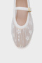 Rebeka Buckle-Strapped Mesh Round-Toe Flat Heeled Casual Women's Ballerinas - 3