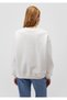 Bisiklet Yaka Beyaz Basic Sweatshirt 1610198-70057 - 4