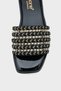 Capone Trock Single Strap Black Gold Women's Slippers - 2