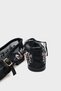 Kathryne Buckle-Strapped Floral Embroidered Round-Toe Flat Heeled Casual Women's Ballerinas - 4