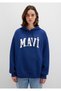 Logo Printed Sweatshirt Oversize/Wide Cut 1600361-70722 - 4