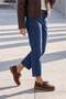 Women's Genuine Leather Lace-Up Loafer Casual Shoes Enita Brown Suede - 2