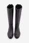 Women's Genuine Leather Zippered Daily Boots Kador Black - 7