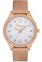 Rose Gold Color Silver Stone Dial 2 Years Warranty Women's Wristwatch - 3