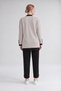 Ribbed Button Detailed Cardigan Set Gray - Black - 3