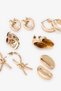 Gold Color Valerie 6-Piece Earring Set - 3