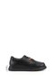 Women's Black Lace-Up Genuine Leather Shoes - 3