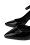 Women's Faux Leather Black Patent Leather Heeled & Stiletto Shoes - 3