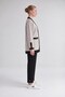 Ribbed Button Detailed Cardigan Set Gray - Black - 2