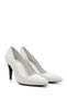 Women's White Antique Pointed Toe Thin Heeled Genuine Leather Stiletto - 5