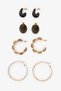 Gold Color Nicole 4-Piece Earring Set