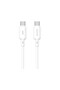 CB4059C&C 66W USB-C to USB-C Fast Charging Data Cable 1m, Liquid Silicone Type-C Charge and Sync Cord for Phones, Tablets, Laptops and Power Banks - White - 2