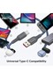 CB4057T USB-A to Type-C Charging and Data Cable, 3A Fast Charging Braided Cord for Android Phones, Tablets and Power Banks - Black - 6