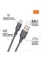 CB4057T USB-A to Type-C Charging and Data Cable, 3A Fast Charging Braided Cord for Android Phones, Tablets and Power Banks - Black - 8