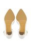 Women's Faux Leather White Heeled & Stiletto Shoes - 6