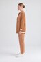 Glittery Ribbed Detail Set Caramel - 2