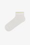 3 Pairs of Nose Stitch-Free Cotton Self-Heated Ankle Detailed Booties Socks - 4