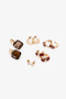 Gold Color Heidi 5-Piece Earring Set - 3