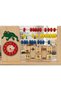 Wooden Math Abacus with Numbers, Colorful Number Beads, Educational Toy Set