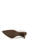 Women's White Antique Pointed Toe Thin Heeled Genuine Leather Stiletto - 7