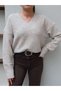 V-Neck Soft Textured Sweater - 6