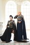 - Beaded Black Hijab Evening Dress 51423S - 5