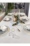 Royal Pearlescent Glitter White Tablecloth (Napkins Not Included) - 3