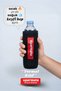 Neoprene Water Bottle Cover Thermal Insulated Cool and Warm Keeping Sleeve Black