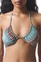 Yılan Desenli Aida Reverse V Bikini Üstü