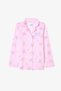 Light Pink Girls' Kuromi Friends Long Sleeve Cotton Shirt Pajama Set - 2