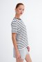 Striped Short Sleeve T-Shirt P05041 - 5