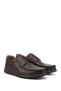 Men's Brown Lace-Up Genuine Leather Shoes - 3