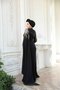 - Beaded Black Hijab Evening Dress 51423S - 7