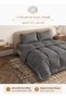 Stripe Comforter Set- Ultra Soft Brushed Microfiber Fabric, Soft Siliconized Fiber Filling - 3