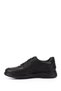 Men's Black Lace-Up Genuine Leather Comfort Shoes - 5