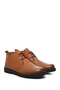 Women's Light Tan Oxford Mold Rubber Sole Genuine Leather Boots - 5