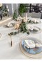 Royal Pearlescent Glitter White Tablecloth (Napkins Not Included) - 6