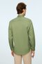 Men's Green Trend Plain Dynamic Fit Hard Collar Shirt - 4